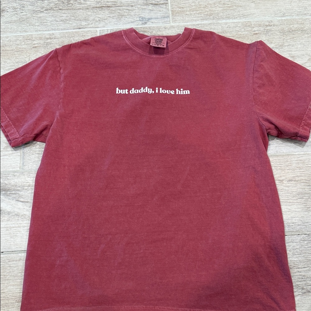 Butt Daddy, I Love Him Red Wash Graphic T-Shirt